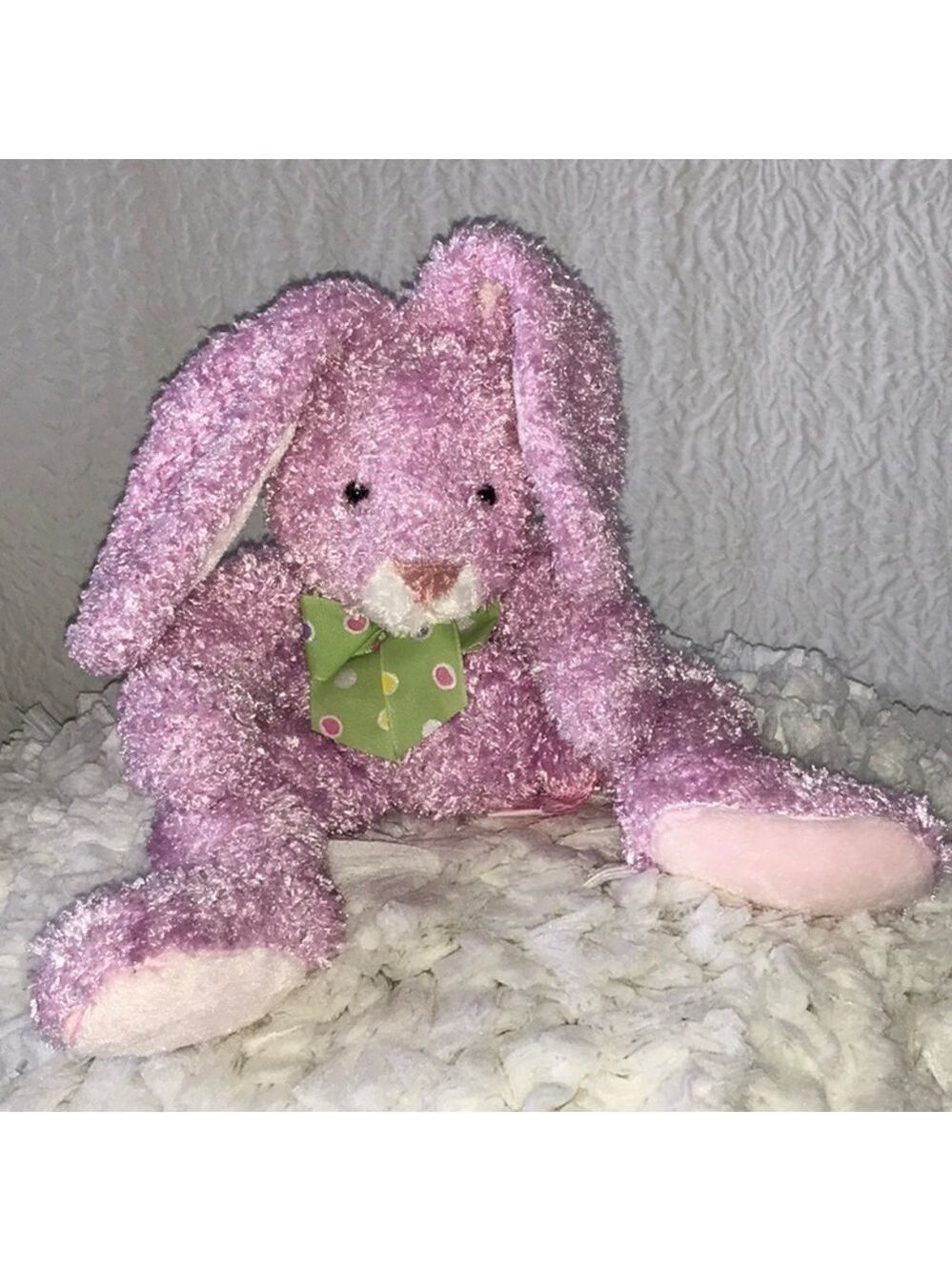 Russ Berrie Dazzles Pink Shimmer Bunny Rabbit 12" Plush